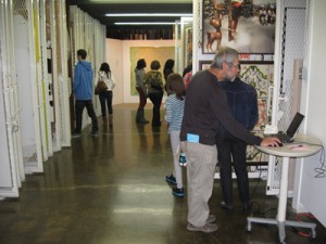 Browsing the Art Bank collection during the 40th Anniversary open house or shopping for something to take home?